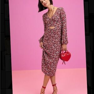 Sanctuary Red and White Floral Maxi Dress